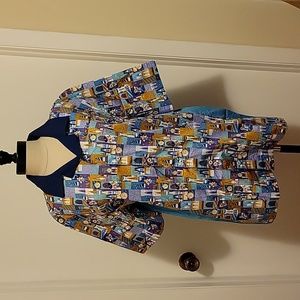NWT: Walt Disney World 50th Anniversary Woven Button Down Shirt